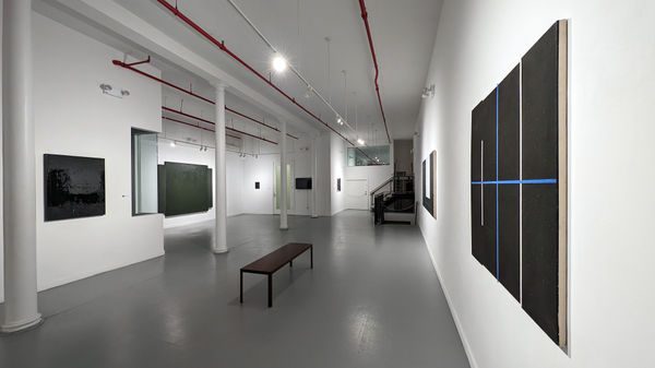 Installation view of our 2024 exhibition Artists on the Bowery Part 5 at Westwood Gallery NYC