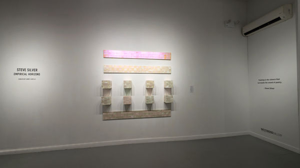 Installation view of our 2024 exhibition Steve Silver: Empirical Horizons at Westwood Gallery NYC