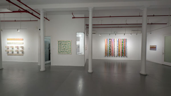 Installation view of our 2024 exhibition Steve Silver: Empirical Horizons at Westwood Gallery NYC