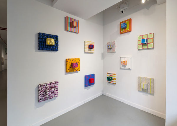 Installation view of our 2024 exhibition Steve Silver: Empirical Horizons at Westwood Gallery NYC