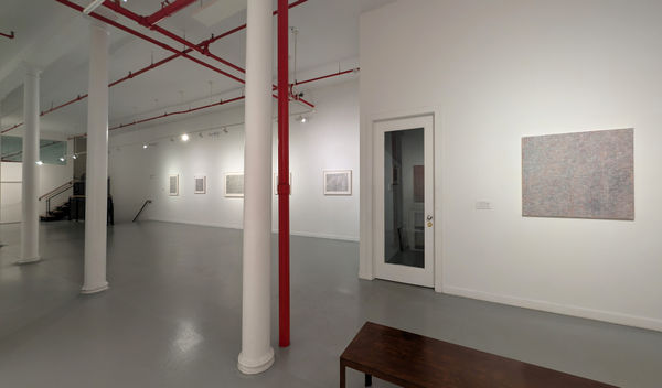 Installation view of 2024 exhibition Mark Makers: Inger Johanne Grytting and James Juthstrom at Westwood Gallery NYC