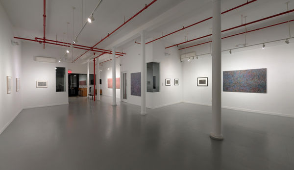 Installation view of 2024 exhibition Mark Makers: Inger Johanne Grytting and James Juthstrom at Westwood Gallery NYC