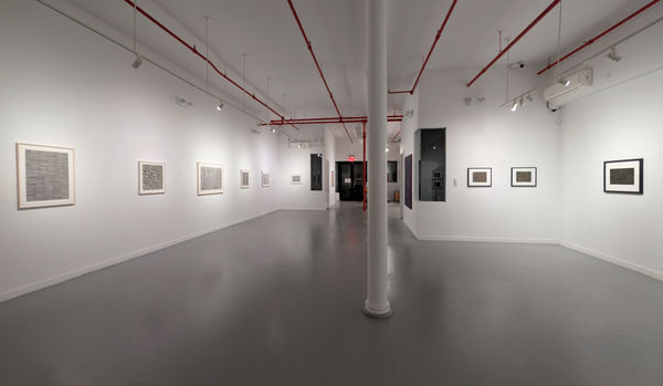 Installation view of 2024 exhibition Mark Makers: Inger Johanne Grytting and James Juthstrom at Westwood Gallery NYC