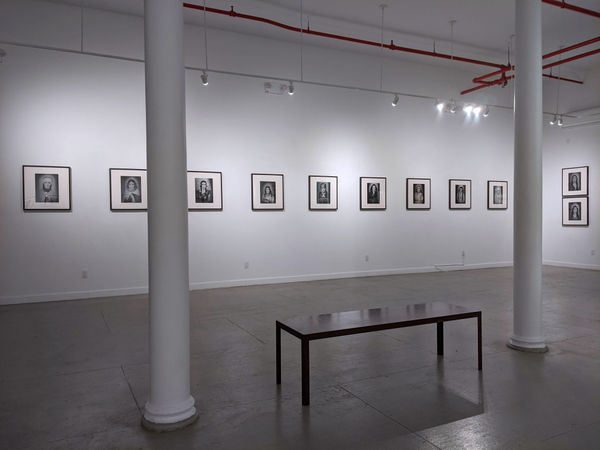 Installation view of Lazhar Mansouri: Lifting the Veil, Portraits of Amazigh Women at Westwood Gallery NYC 2020