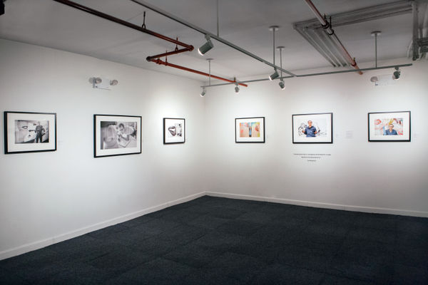 Installation view of 2018 exhibition Bob Adelman: New York Artists at Westwood Gallery NYC