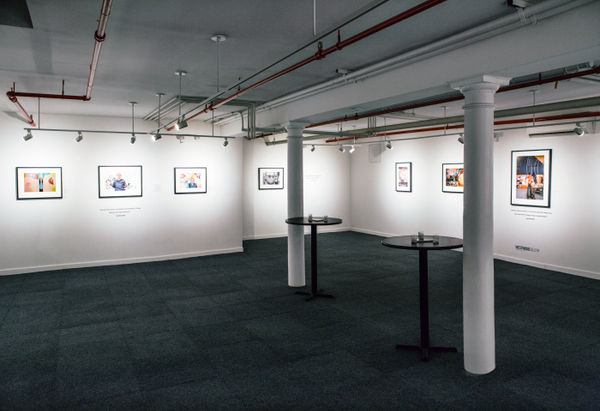 Installation view of 2018 exhibition Bob Adelman: New York Artists at Westwood Gallery NYC