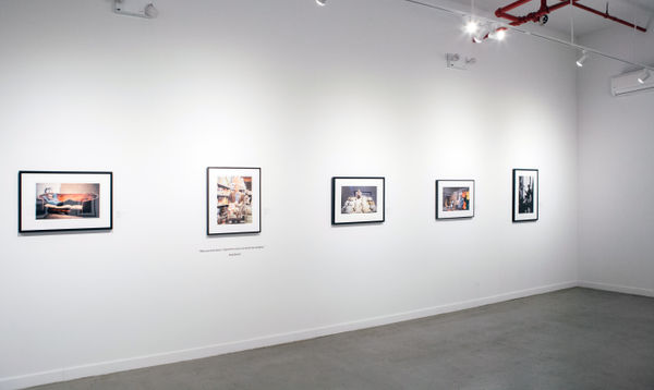 Installation view of 2018 exhibition Bob Adelman: New York Artists at Westwood Gallery NYC