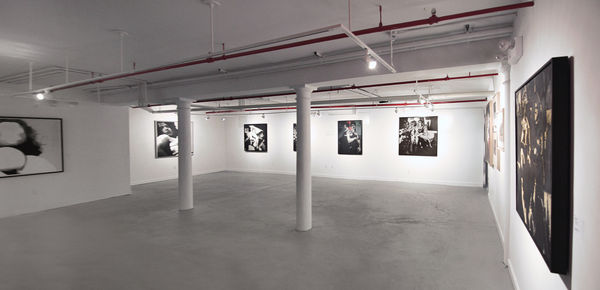 Installation view of 2017 exhibition, Boris Lurie: Life After Death, at Westwood Gallery NYC