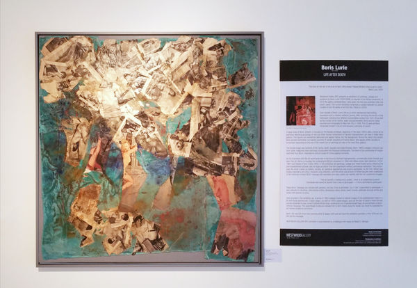 Installation view of 2017 exhibition, Boris Lurie: Life After Death, at Westwood Gallery NYC