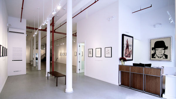 Installation view of 2016 exhibition Andy Warhol: Drawn to Dance at Westwood Gallery NYC