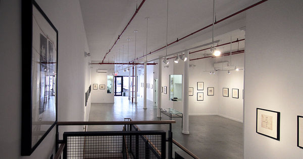 Installation view of 2016 exhibition Andy Warhol: Drawn to Dance at Westwood Gallery NYC