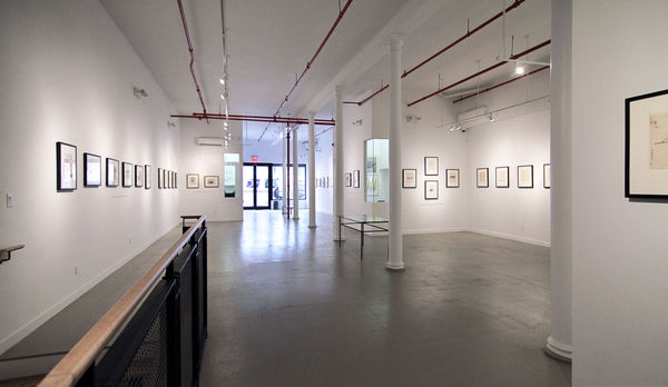 Installation view of 2016 exhibition Andy Warhol: Drawn to Dance at Westwood Gallery NYC