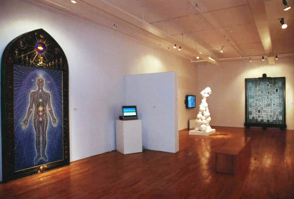 Installation view of 2003 exhibition "Physics of Spirituality" at Westwood Gallery NYC