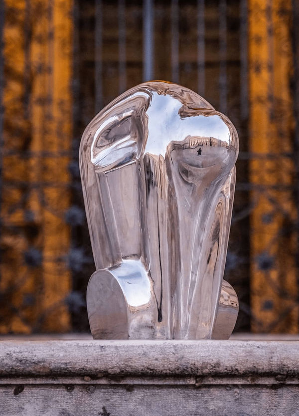 Love in Space No. 11, 2000 Stainless Steel Sculpture Signature, Year and Edition Marked 19 x 7.5 x 8 Inches Edition of 10