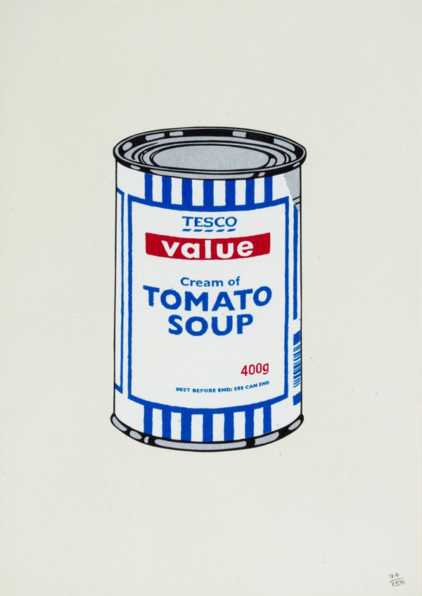 Banksy Soup Can Original 2005 screenprint edition signed and unsigned