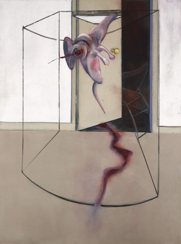 TRIPTYCH INSPIRED BY THE ORESTEIA OF AESCHYLUS (Left Panel), 1981, ©The Estate of Francis Bacon, Image repoduced for educational purposes...