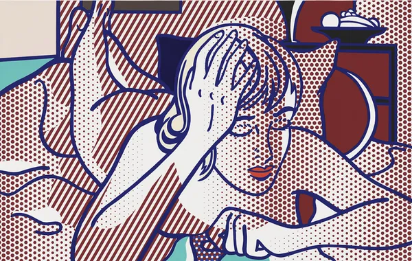 Thinking Nude, State I, 1994