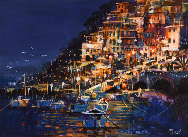 Mike Bernard, Harbour Lights, Riomaggiore, Italy