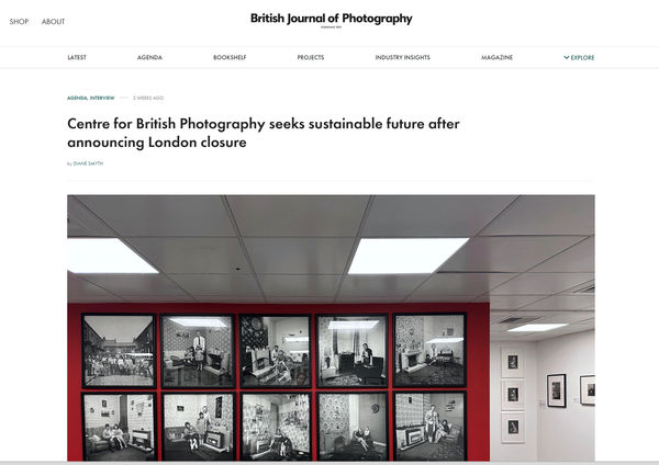 Interview with James Hyman about the future of the Centre for British Photography