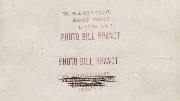 Bill Brandt. Vintage Prints