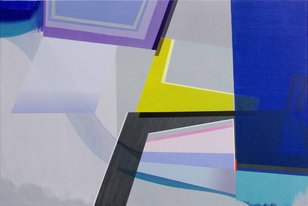 Sansepolcro 1, 2023, Acrylic on canvas, 24 x 36 1/4 in