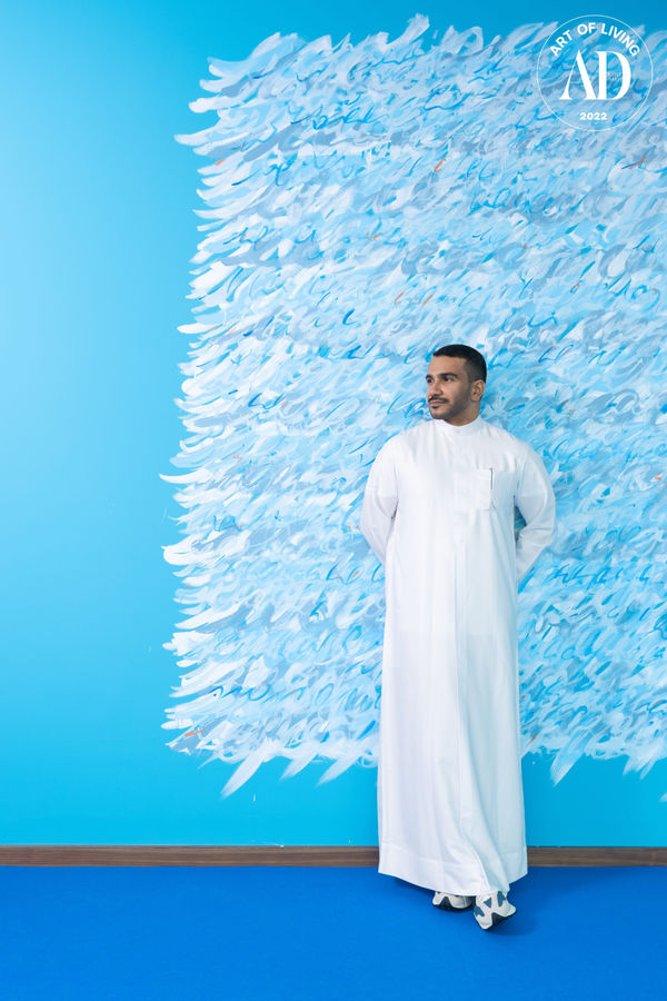 Juma Al Haj, Installation view from Art of Living, 2022, curated by ADME for Jubail Island, Abu Dhabi, Imafge courtesy of ADME, Photography by Aasiya Jagadeesh