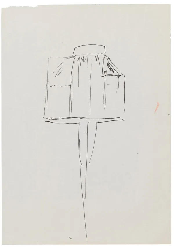 Karl Lagerfeld, (ORIGINAL SKETCH)