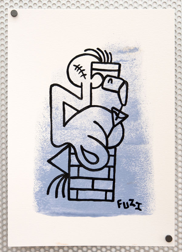 Flanerie, 2024 29,7 x 21 cm technique mixte sur papier Canson 300g mixed media on Canson 300 gsm paper 900 €