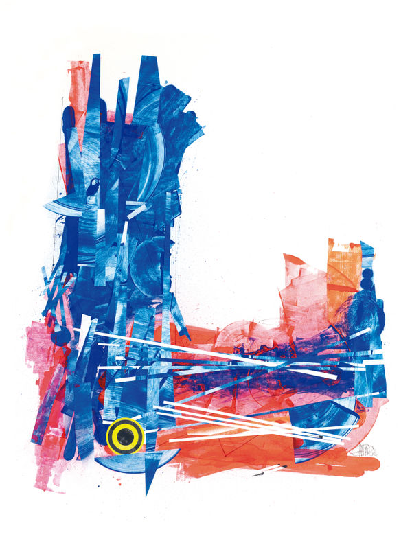 Wild Paper part 2 80 x 60 cm, 2023 Mixed media on paper Technique mixte sur papier