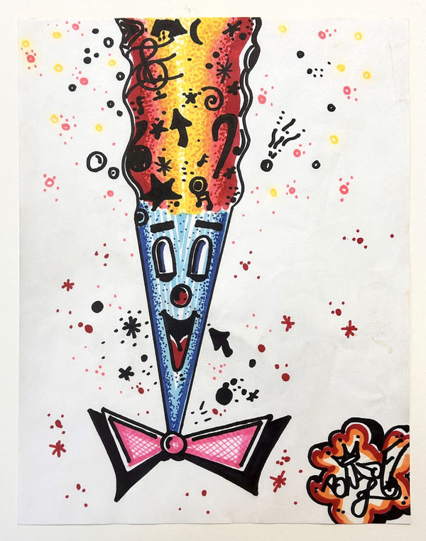 ŒUVRES POST-GRAFFITI, Blade "Joint Man" 1981