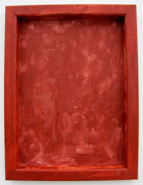 Bozidar Brazda Silkscreen Group, 2011 silkscreen mesh and frame, screen filler 16.25 x 12.25 in