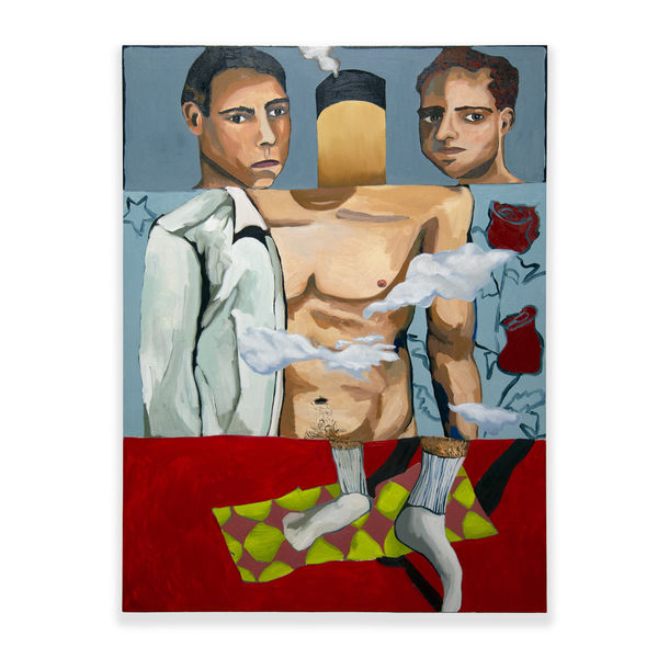 Alex Chaves Two Boys, 2023 Oil on canvas 36 x 48 in 91.4 x 121.9 cm