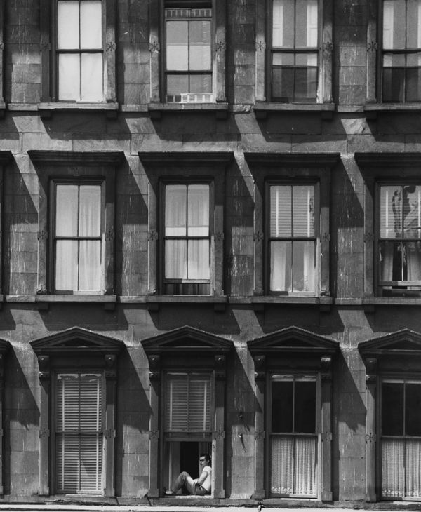 Sixth Avenue (Man in Window), New York, 1948