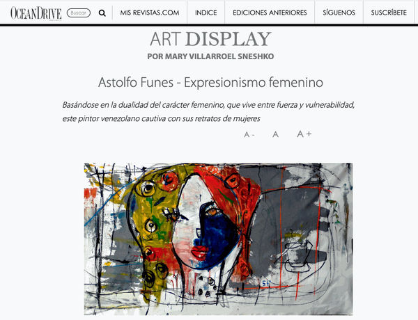 Astolfo Funes - Expresionismo femenino, Ocean Drive