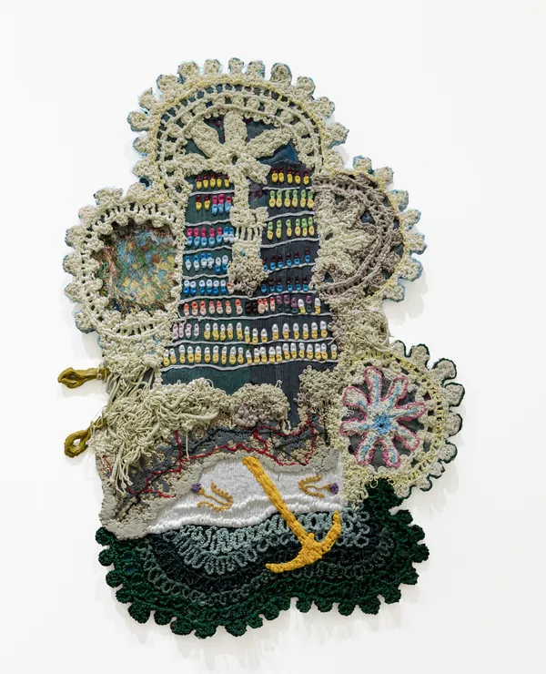 Troy Makaza, Dzimba centric, 2026, Silicone infused with pigment, 154 × 114 × 3 cm