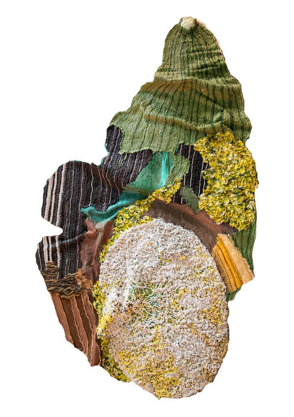 Troy Makaza Visceral, Part 1 2019 Silicone infused with paint 340 x 160 cm