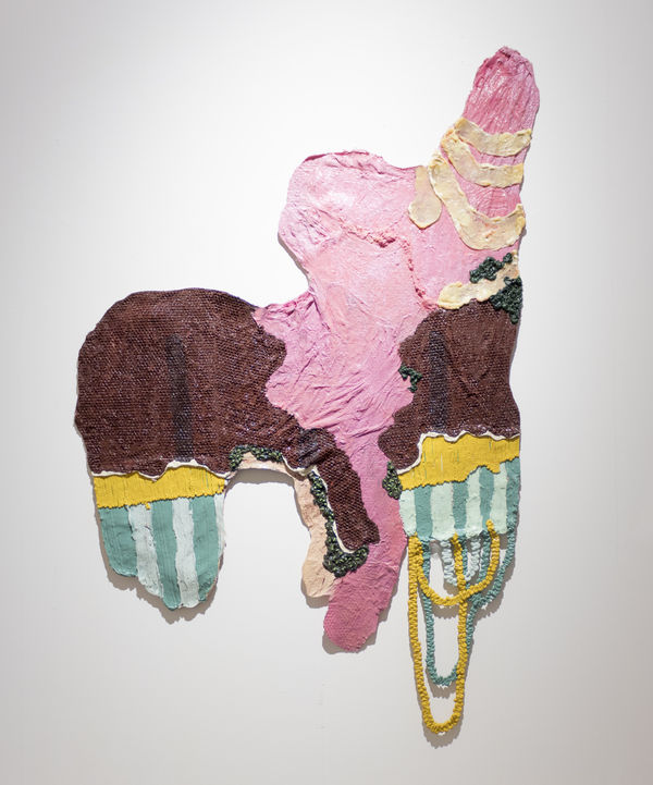 Troy Makaza Untitled 2019 Silicone infused with paint 230 x 150 cm