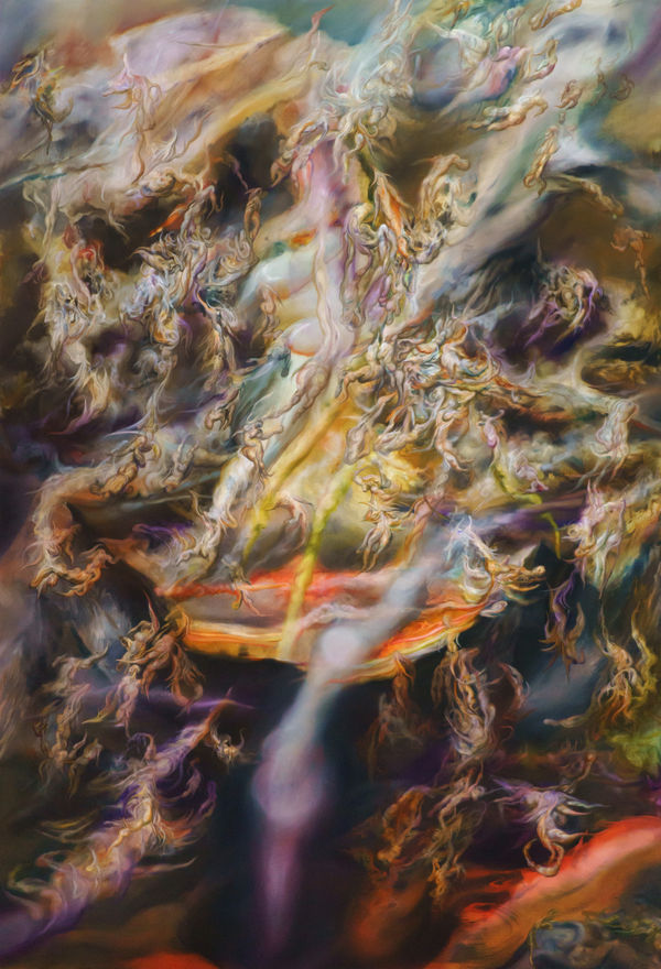 Ruben Pang The Pond 2018-2019 Oil, alkyd and synthetic varnish on aluminum composite panel 220 x 150 cm