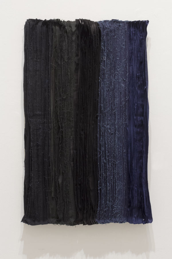 Joël Andrianomearisoa Blue take me to the end of all loves 7 2019 Textiles 101 x 61 cm