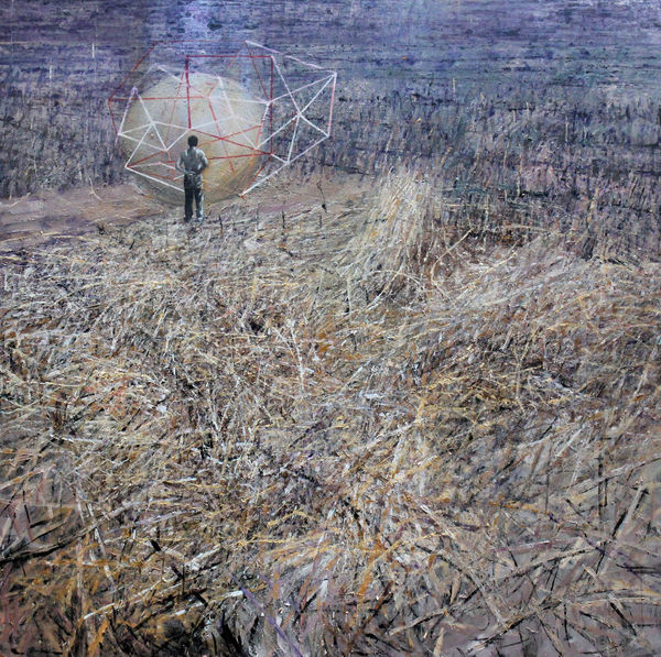 S.Dwi Stya Acong Farmer 2016 Oil on canvas 180 x 180 cm