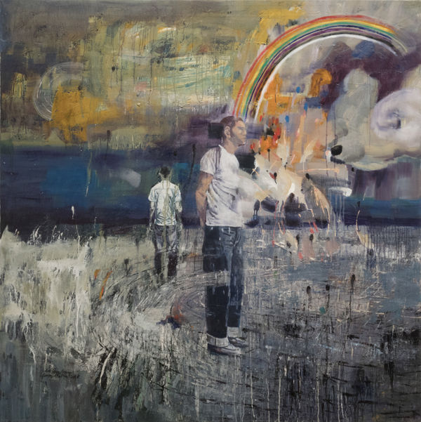 S.Dwi Stya Acong Rainbow man 2018 Oil on canvas 179 x 178 cm