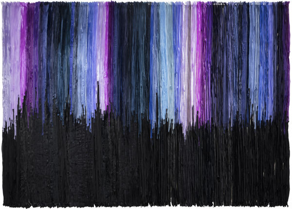 Joël Andrianomearisoa IL CIELO IN UNA STANZA 2023 Textile 180 × 260 cm