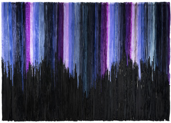 Joël Andrianomearisoa IL CIELO IN UNA STANZA 2023 Textile 180 × 260 cm