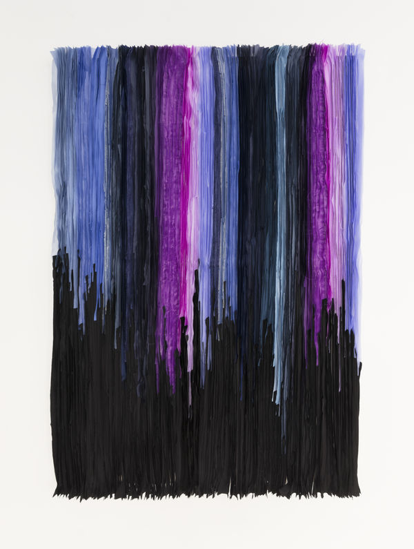 Joël Andrianomearisoa IL CIELO IN UNA STANZA 2023 Textile 130 × 90 cm