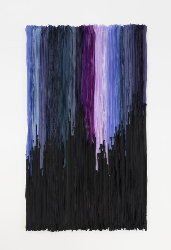 Joël Andrianomearisoa IL CIELO IN UNA STANZA 2023 Textile 120 × 70 cm
