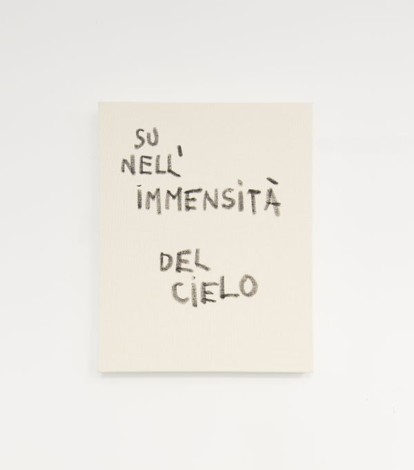 Joël Andrianomearisoa SU NELL'IMMENSITÀ DEL CIELO 2023 Oil on canvas 50 × 40 cm