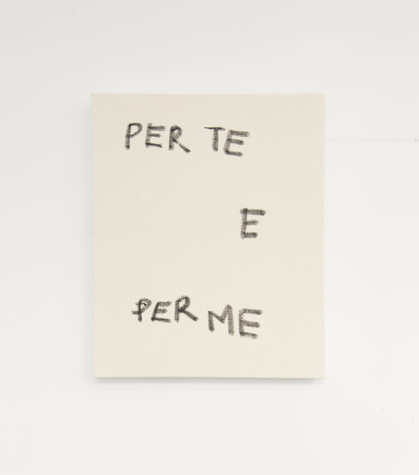 Joël Andrianomearisoa SU NELL'IMMENSITÀ DEL CIELO 2023 Oil on canvas 50 × 40 cm