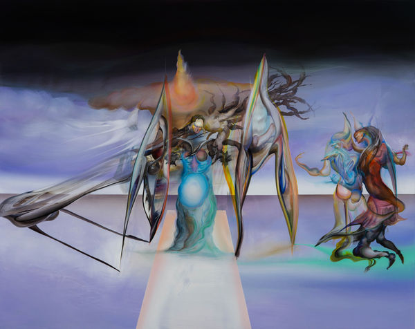 Ruben Pang Secret Mother of The Fructifier 2023 Oil, alkyd and dammar varnish on aluminum composite panel 80 × 100 cm