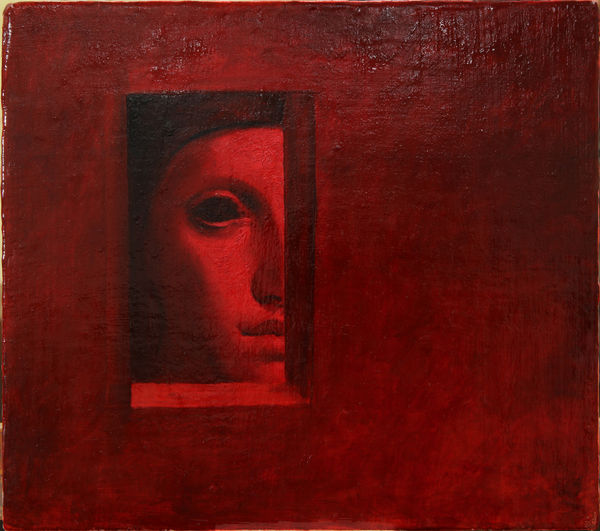 The Other Room, 2026, Oil on linen on board, 30 &times; 33 cm