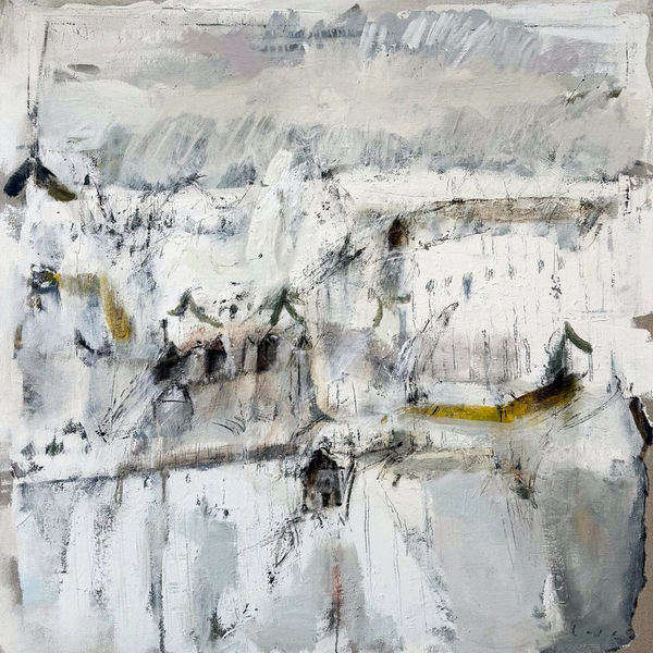 Lifting Mists . 100x100cm . oil on linen . 2024